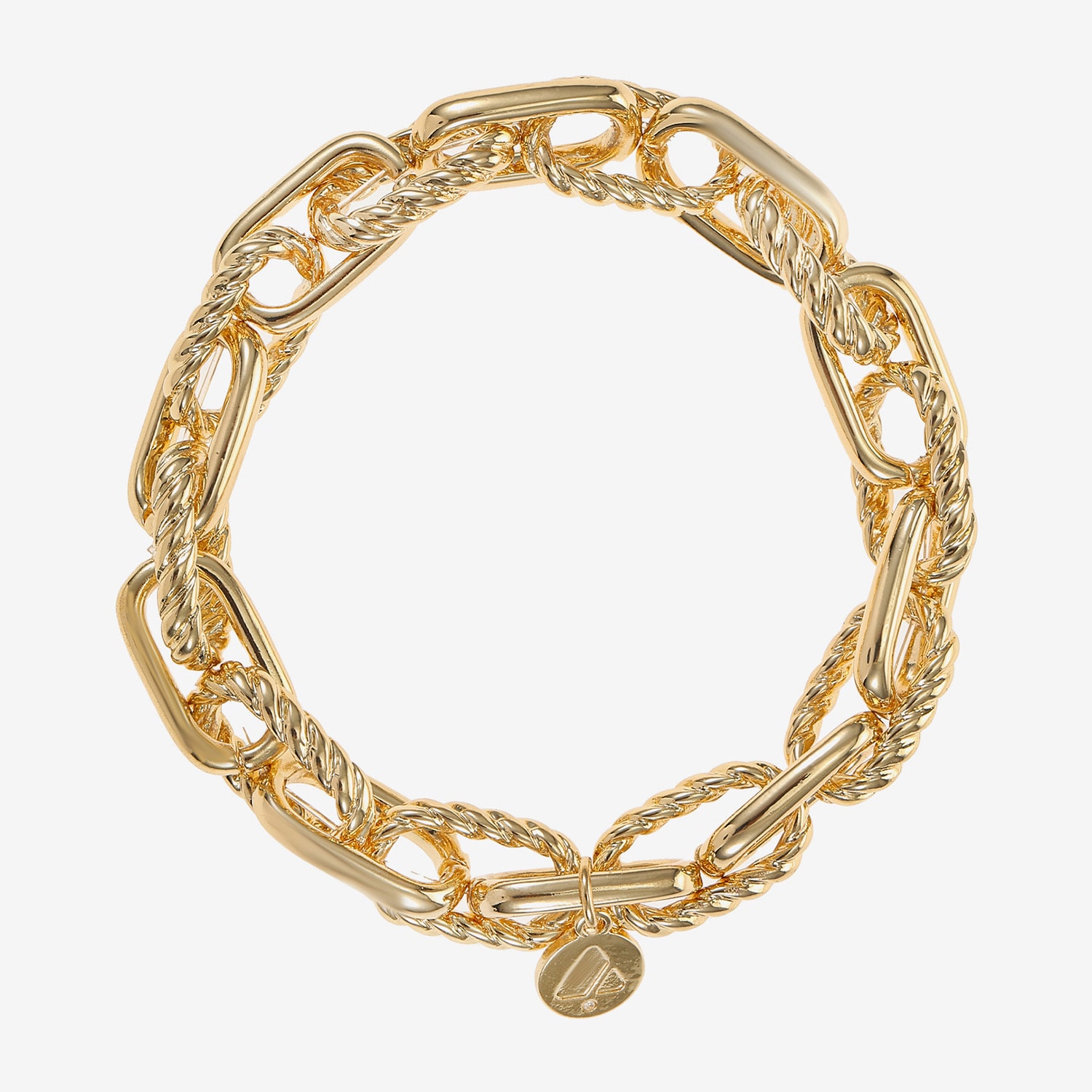 Liz Claiborne Textured Link Womens Stretch Bracelet
