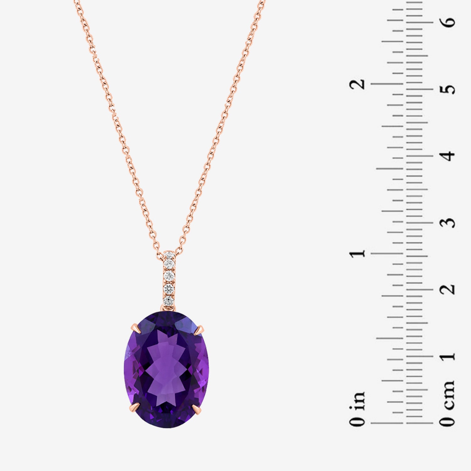 Effy Final Call Limited Quantities! Womens 1/10 CT. T.W. Genuine Purple Amethyst 14K Gold Oval 18 Inch Pendant Necklace