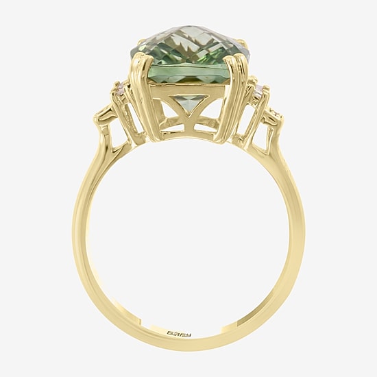 Effy Final Call Limited Quantities! Womens 1/7 CT. T.W. Genuine Green Amethyst 14K Gold Cocktail Ring