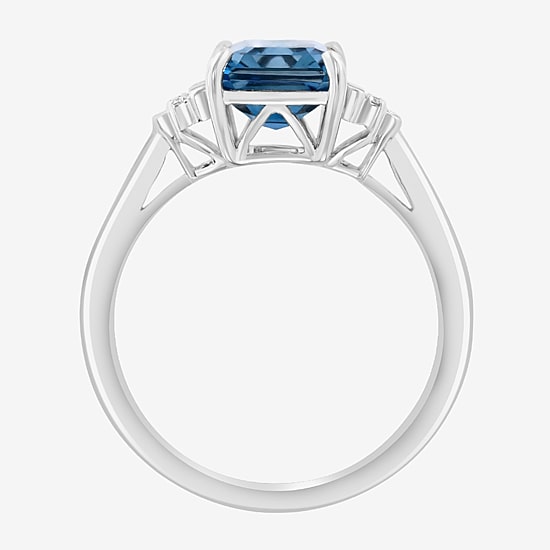 Effy Final Call Limited Quantities! Womens 1/10 CT. T.W. Genuine Blue Topaz 14K Gold Cocktail Ring