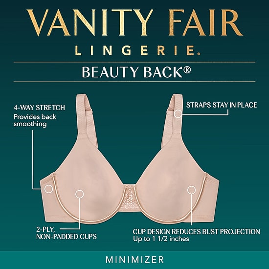 Vanity Fair® Beauty Back® Full Figure Underwire Minimizer Bra - 76080