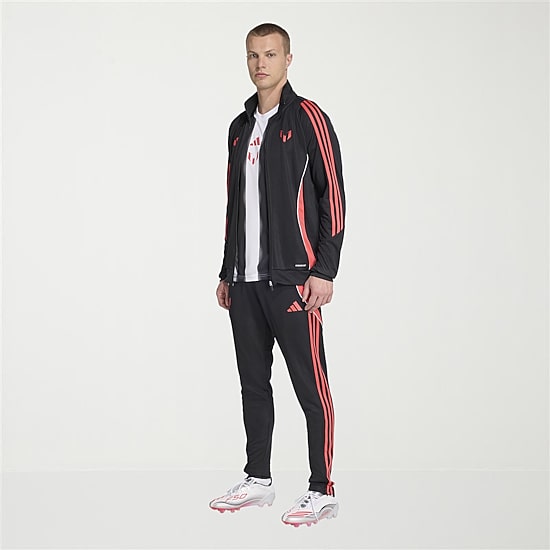 adidas Messi Mens Slim Mid Rise Regular Fit Track Pant