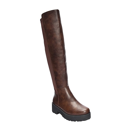 Dirty Laundry Womens Maybellene Chunky Heel Over the Knee Boots