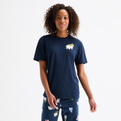 North Pole Trading Co. Polar Bear Unisex Adult Crew Neck Short Sleeve Matching Family Pajama Top
