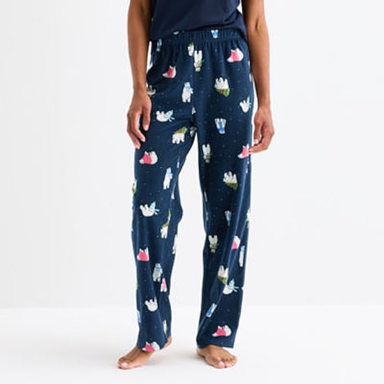 North Pole Trading Co. Polar Bear Unisex Adult Microfleece Matching Family Pajama Pants