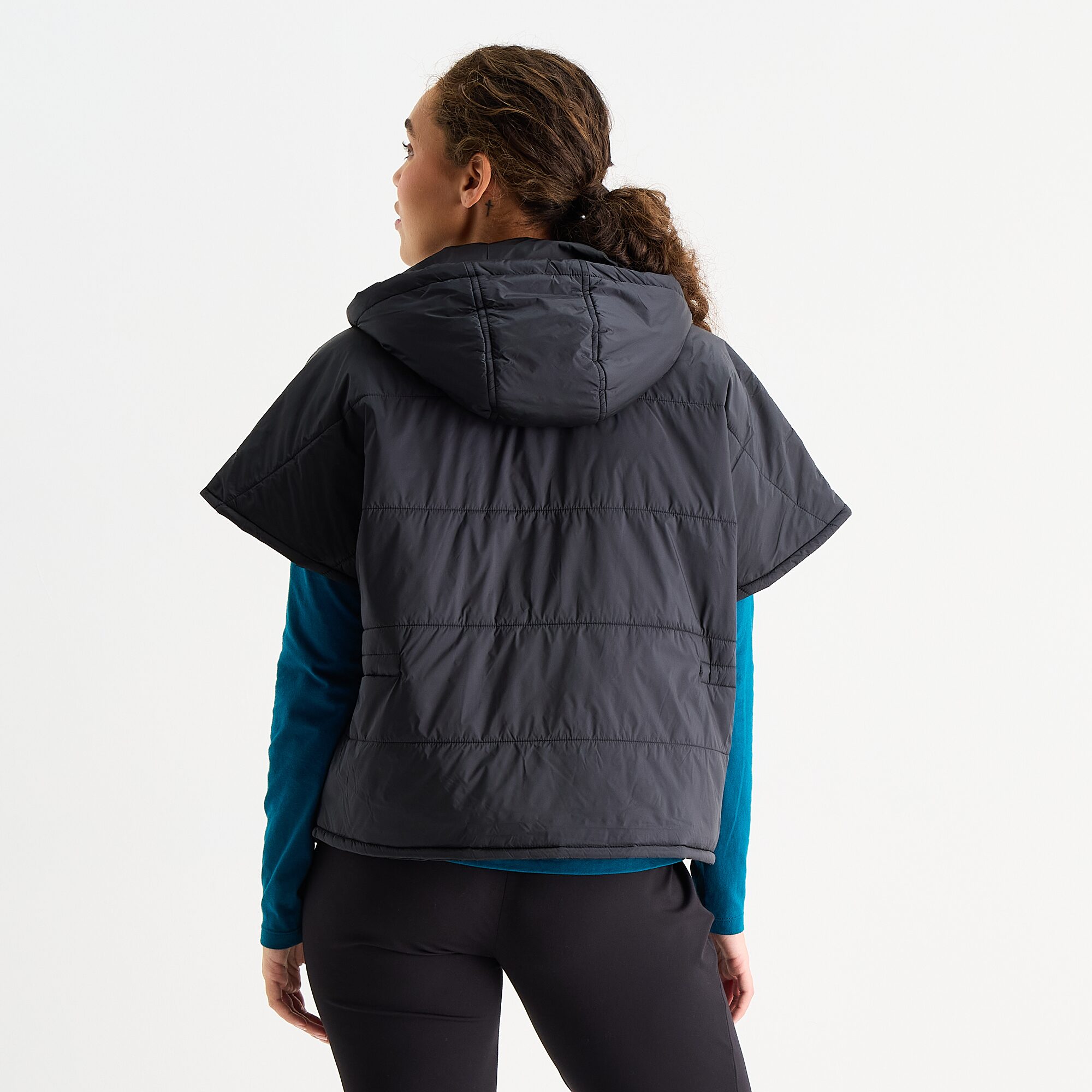 Xersion Womens Woven Poncho Vest