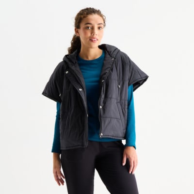 Xersion Womens Woven Poncho Vest