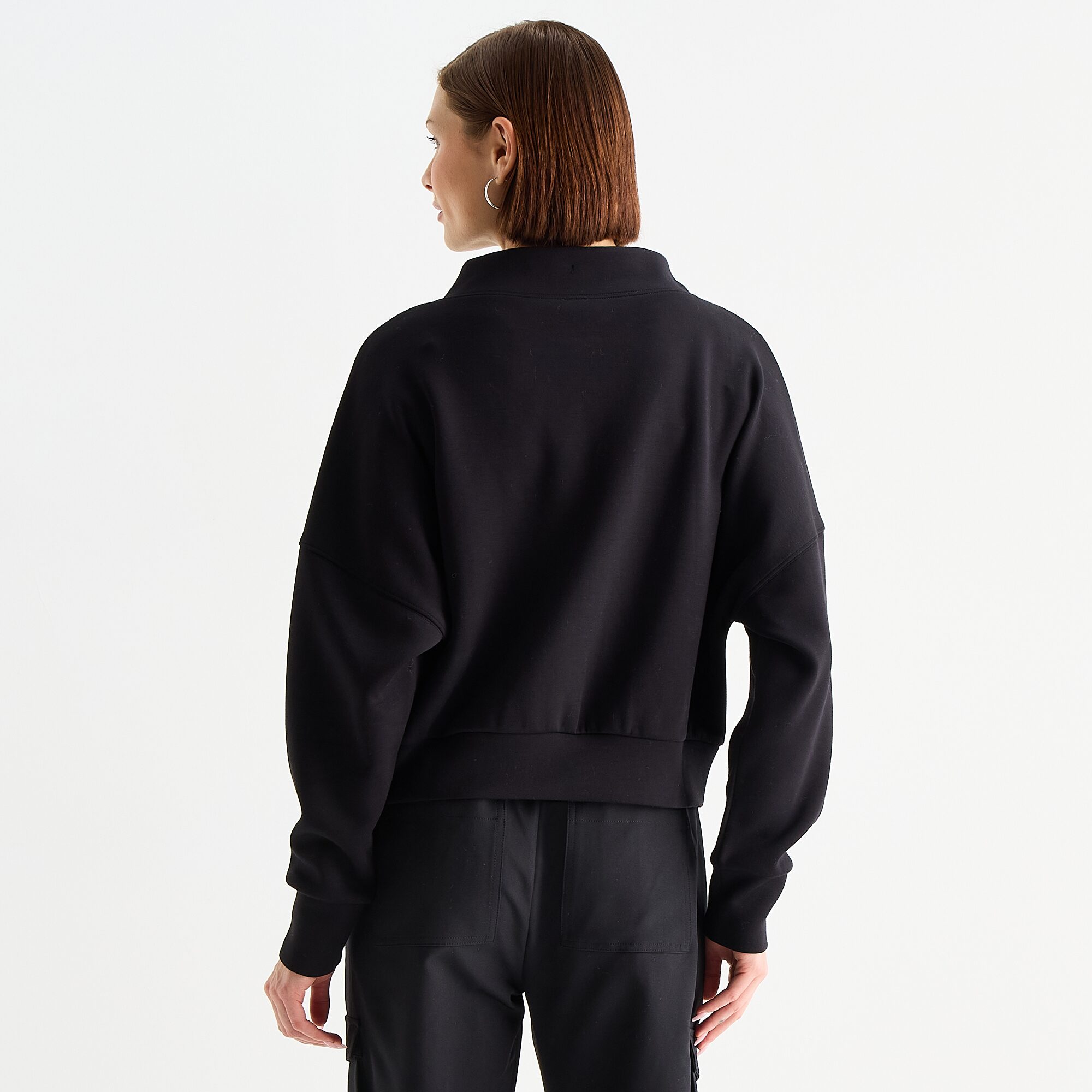 Stylus Womens Funnel Neck Long Sleeve Sweatshirt