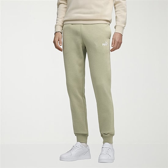 PUMA Essential Mens Drawstring Waist Tapered Regular Fit Fleece Active Jogger Pant
