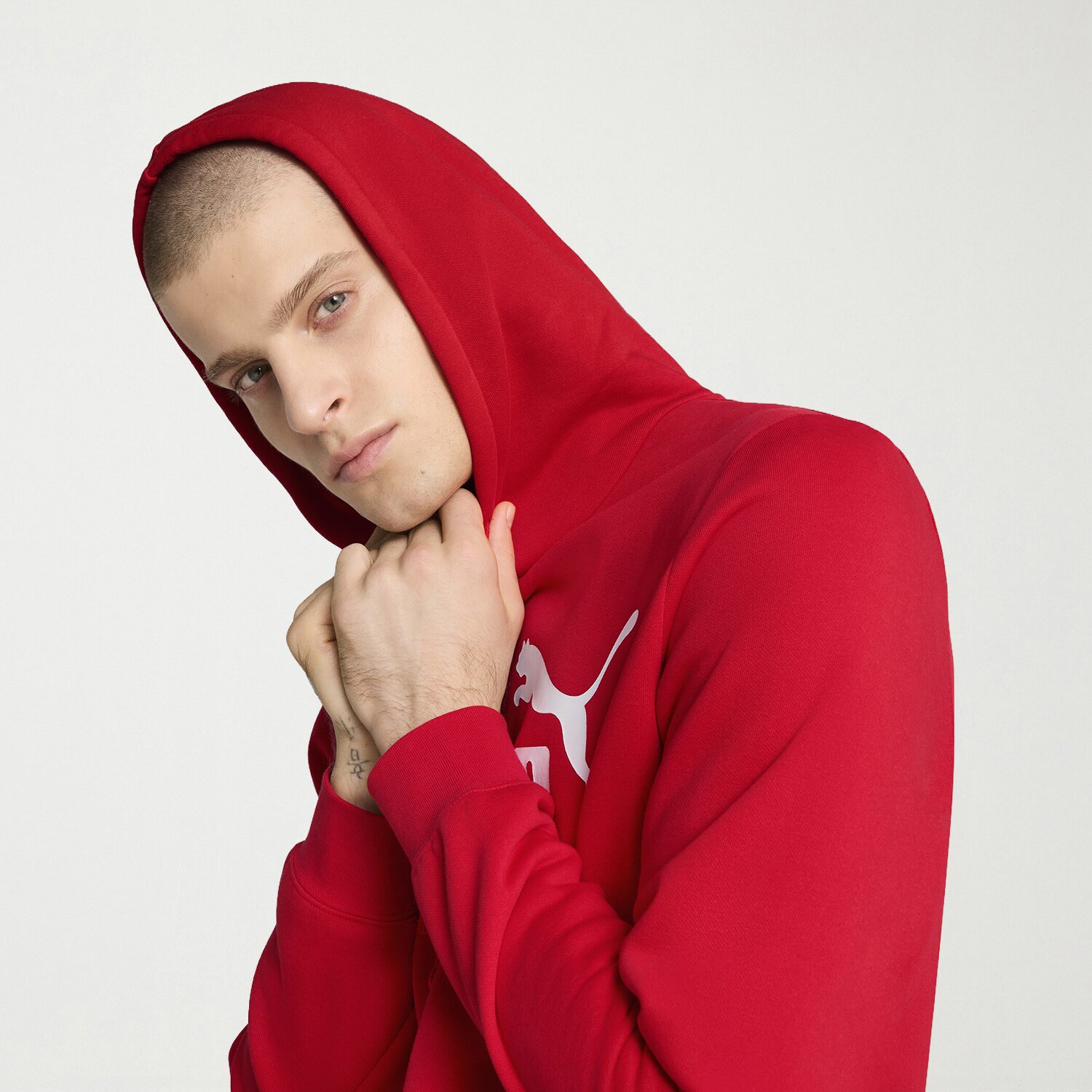 PUMA Essential Mens Long Sleeve Fleece Active Hoodie