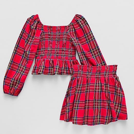 Thereabouts Little & Big Kid Girls Flannel 2-pc. Skirt Set