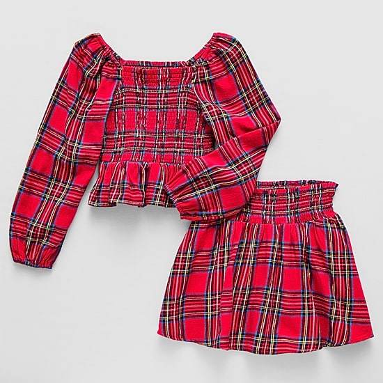 Thereabouts Little & Big Kid Girls Flannel 2-pc. Skirt Set