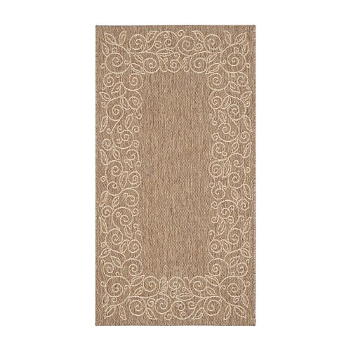 Safavieh Kiaran Floral Floral Indoor Outdoor Rectangular Accent Rug, One Size, Beige