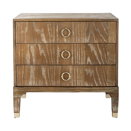 Lorna 3-Drawer Nightstand