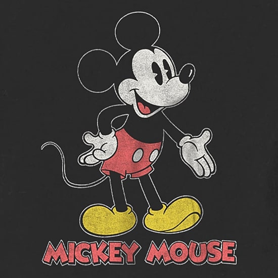 Disney Collection Toddler Boys Crew Neck Short Sleeve Regular Fit Mickey Mouse Graphic T-Shirt