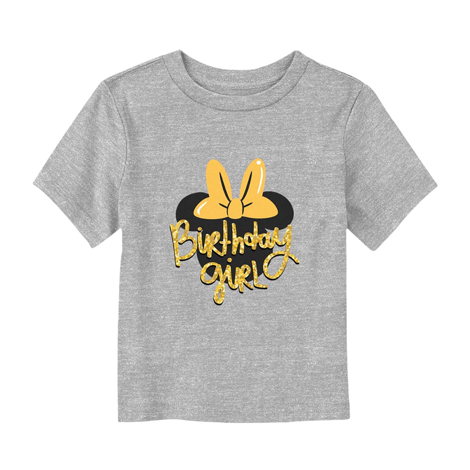 Disney Collection Toddler Girls Crew Neck Short Sleeve Regular Fit Minnie Mouse Graphic T-Shirt