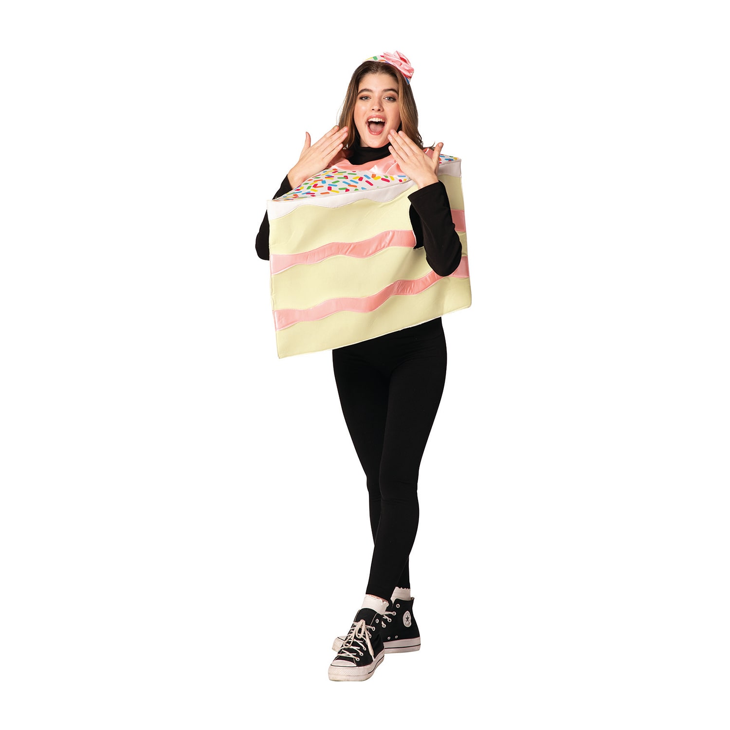 Unisex Adult Slice Of Pink Cake Costume