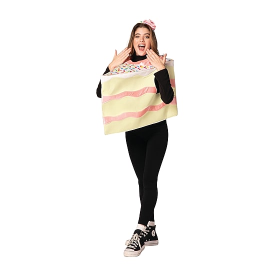 Unisex Adult Slice Of Pink Cake Costume