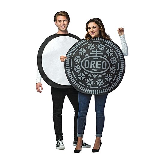 Unisex Adult Oreo Couple Costume
