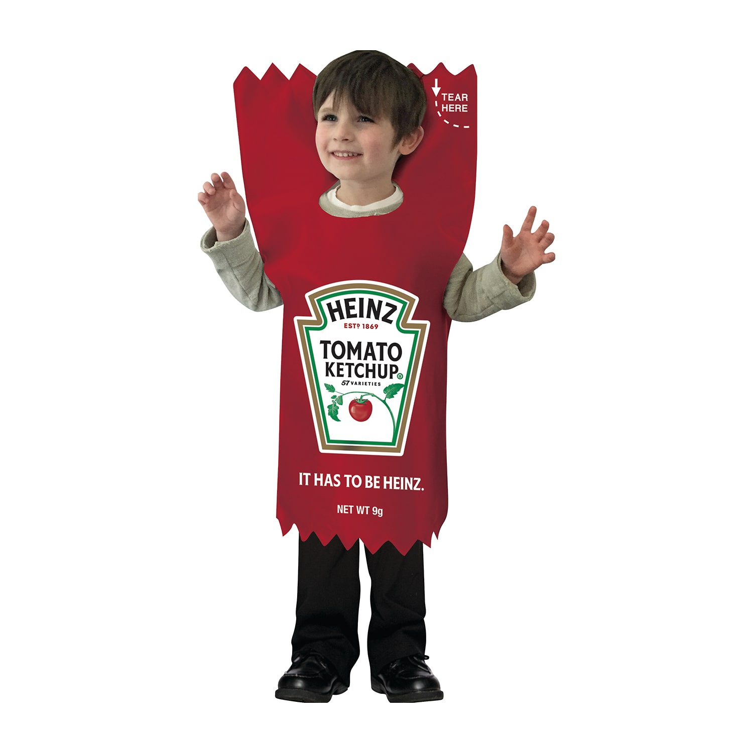 Little & Big Kid Unisex Heinz Ketchup Packet Costume