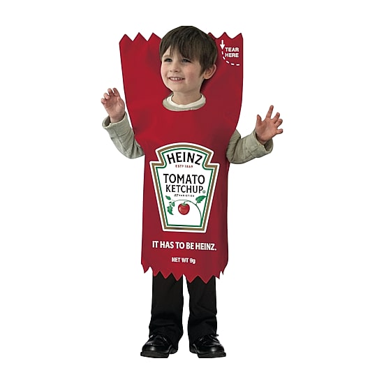 Little & Big Kid Unisex Heinz Ketchup Packet Costume