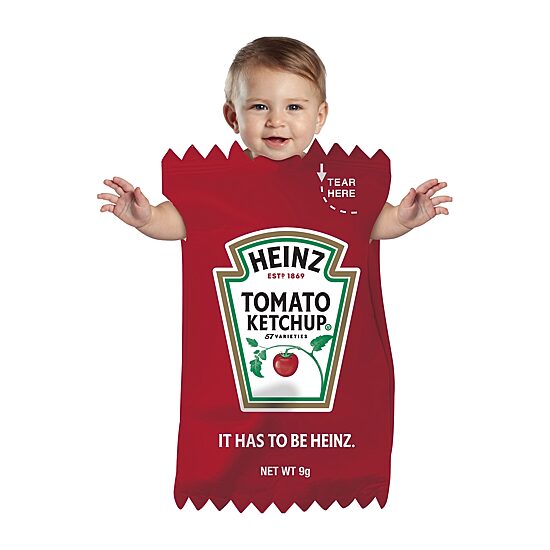 Baby Unisex Heinz Ketchup Packet Bunting Costume
