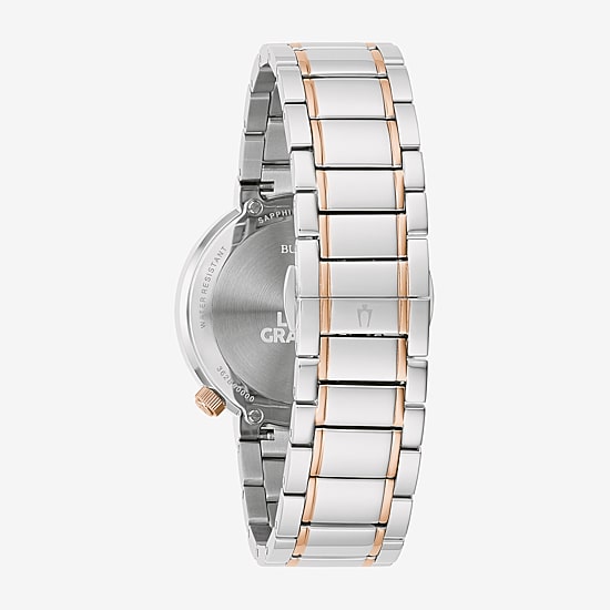 Bulova Modern Latin Grammy Womens Two Tone Stainless Steel Bracelet Watch 98l309