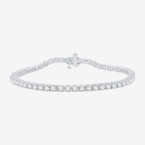 5 CT. T.W. Natural White Diamond 10K or 14K White or Yellow Gold 7.25 Inch Tennis Bracelet, One Size, White