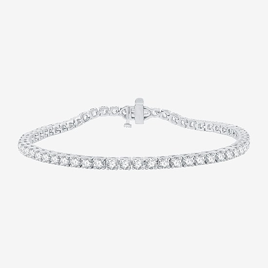 5 CT. T.W. Natural White Diamond 10K or 14K White or Yellow Gold 7.25 Inch Tennis Bracelet