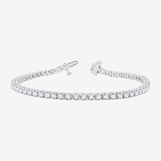 5 CT. T.W. Natural White Diamond 10K or 14K White or Yellow Gold 7.25 Inch Tennis Bracelet