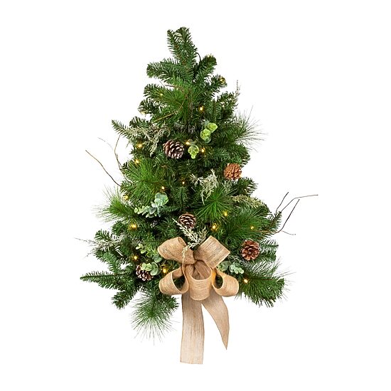 Kurt Adler Snowy Silver 2 Foot Pre-Lit Christmas Tree