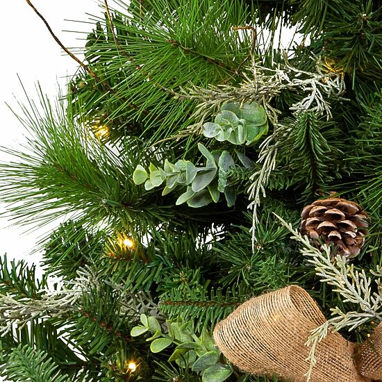 Kurt Adler Snowy Silver 2 Foot Pre-Lit Christmas Tree