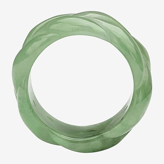 Womens 11M Genuine Green Jade Band