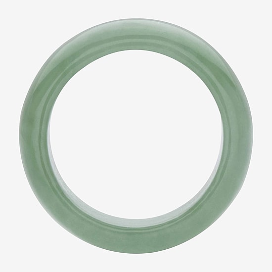 Womens 11M Genuine Green Jade Band