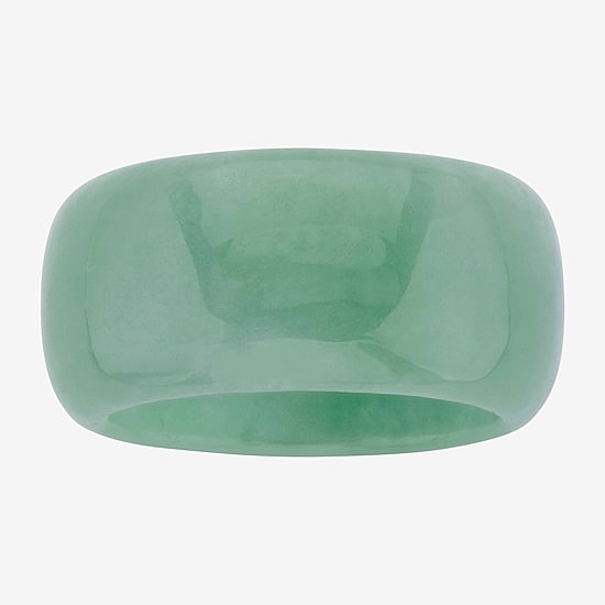 Womens 11M Genuine Green Jade Band