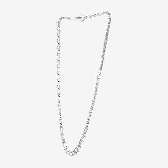 7 Ct.T.W. (H-I / I1) Womens Lab Grown White Diamond 10K or 14K White or Yellow Gold Tennis Necklaces