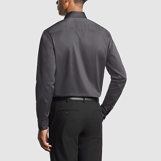 Van Heusen Everyday Defense Stain Shield Mens Regular Fit Stretch Fabric Wrinkle Free Long Sleeve Dress Shirt