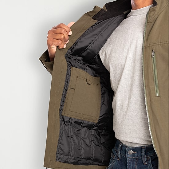 Berne Highland Quilt-Lined Micro-Duck Mens Lightweight Work Jacket