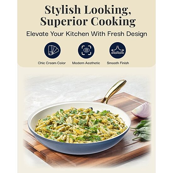 Gotham Steel Ultra 12" Non-Stick Frying Pan with Stay Cool Handle