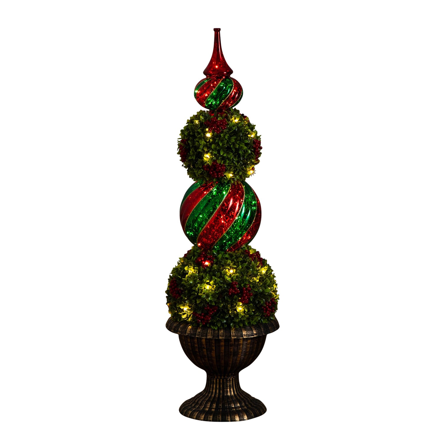 Nearly Natural 3 Foot Pre-Lit Timer Christmas Tree