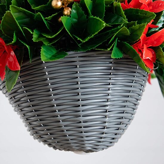 Nearly Natural 24" Pre-Lit Red Tip Artificial Plant