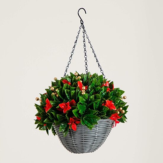 Nearly Natural 24" Pre-Lit Red Tip Artificial Plant