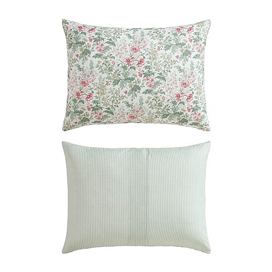 Laura Ashley Arden Floral Easy Care Complete Bedding Set with Sheets