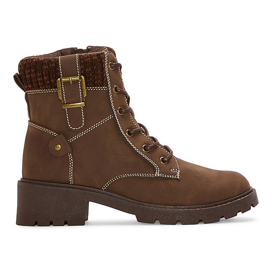 Pop Womens Vega Block Heel Booties
