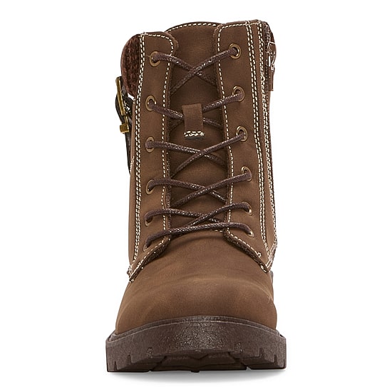 Pop Womens Vega Block Heel Booties
