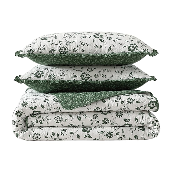 Laura Ashley Miranda Easy Care Quilt Set