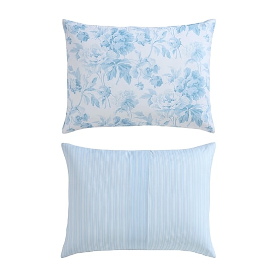 Laura Ashley Anja Textured Toile Easy Care Complete Bedding Set with Sheets