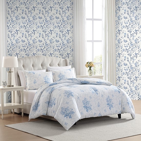 Laura Ashley Sophia Easy Care Duvet Cover Set