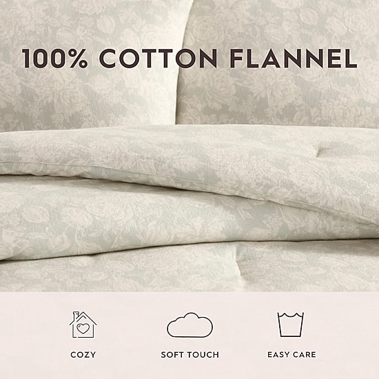 Laura Ashley Meredith Midweight Easy Care Comforter Set