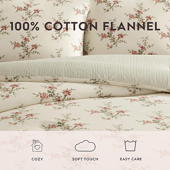 Laura Ashley Jessika Midweight Easy Care Comforter Set